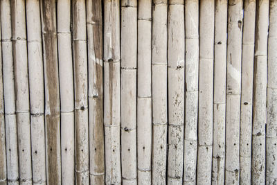 Full frame shot of wooden fence