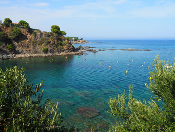 Scenic view of sea against sky