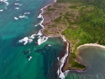 Aerial view of beach