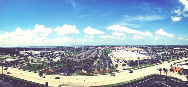 Aerial view of cityscape