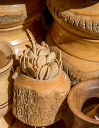 Close-up of jar for sale
