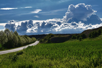 Scenic view of landscape against sky