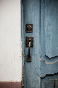 Close-up of old door