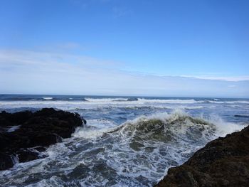 Scenic view of sea against sky