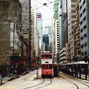 View of city street