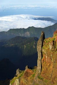 Scenic view of mountains