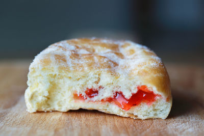 Close-up of bread on table