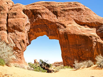 View of rock formations