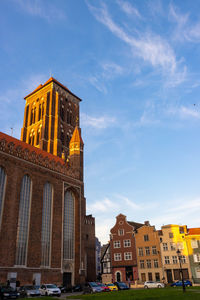Low angle view of building against sky