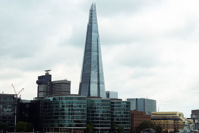 Skyscrapers in city against sky