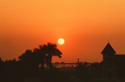 Sunset over hanoi