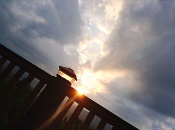 Low angle view of sky during sunset