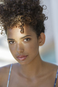 Portrait of a smiling young woman