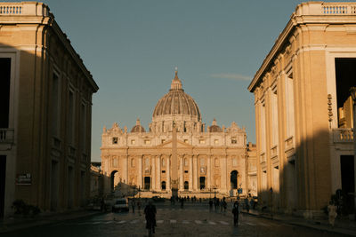 Low angle view of historical building