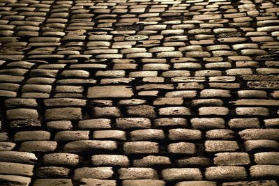 Full frame shot of stone stack