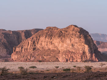 Scenic view of rocky mountains against sky