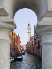 View of church at waterfront