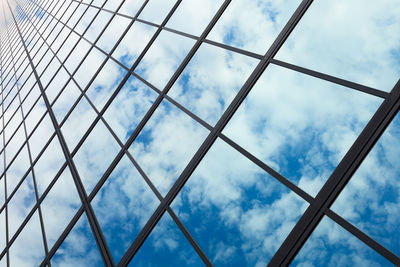 Low angle view of skylight against sky