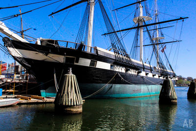 Boats in harbor