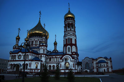 View of church against blue sky