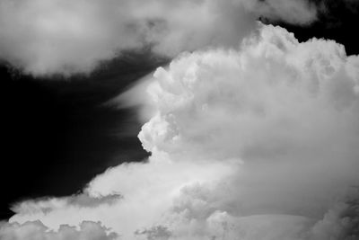 Low angle view of clouds in sky