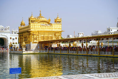 Group of people in front of temple