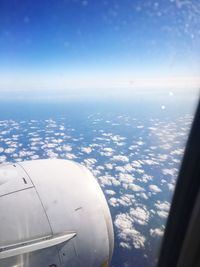 Aerial view of sea against sky