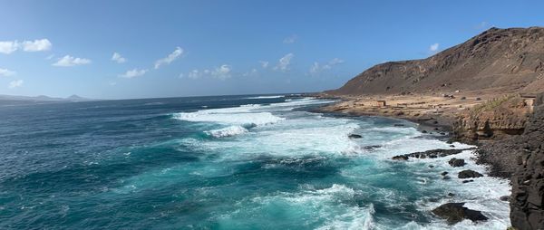 Scenic view of sea against sky