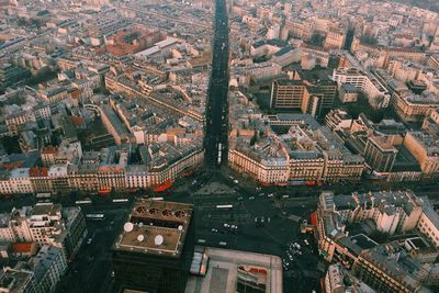 High angle view of cityscape