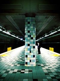 Railroad station platform