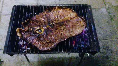 Close-up of preparing food