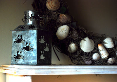 Close-up of flowers on table