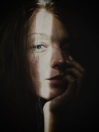 Close-up of young woman