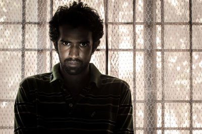 Portrait of mid adult man