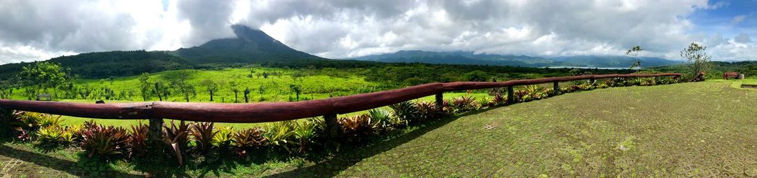 Panoramic view of landscape against sky