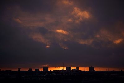 Cityscape at sunset