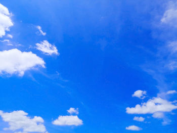 Low angle view of blue sky