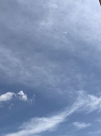 Low angle view of clouds in sky