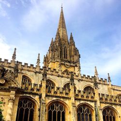 University church of st mary the virgin against cloudy sky