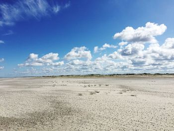 Scenic view of desert against sky