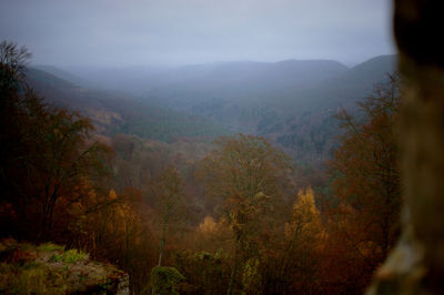 Landscape with mountains in background