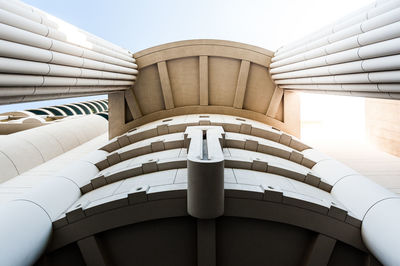 Low angle view of built structure against sky