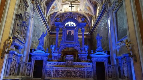 Interior of temple