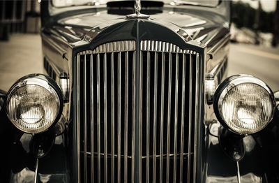 Close-up of vintage car