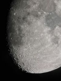 Close-up of moon in sky at night