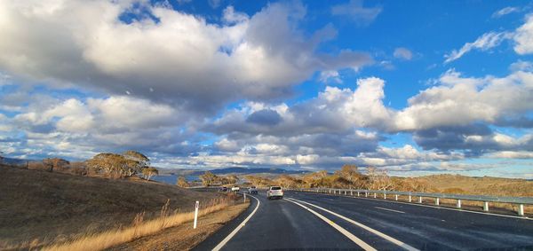 Panoramic view of road against sky