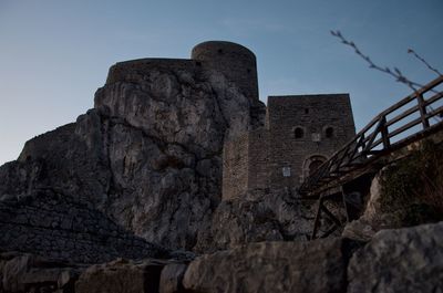 Low angle view of historical building