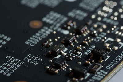 Close-up of circuit board