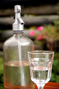 Close-up of drink on table