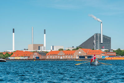 Amager bakke, incineration plant, heat and power waste-to-energy plant in copenhagen, denmark